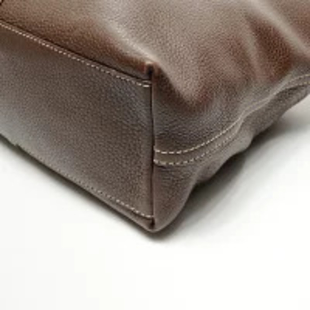 Prada Leather One Shoulder Hobo Bag Brown - Picture 6 of 11